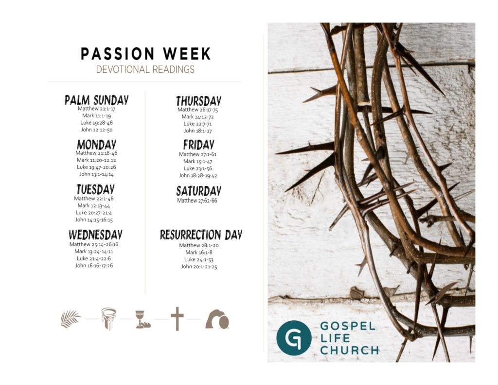 Holy Week Devotionals Gospel Life Church Sunrise